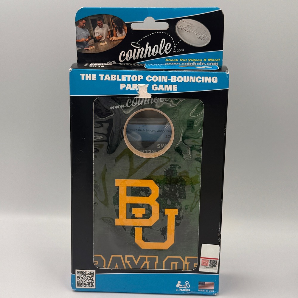 Coinhole Baylor Bears Tabletop Coin-Bouncing Party Game NCAA Tailgate New
